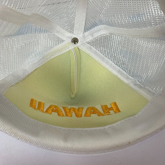 Vintage HAWAII HAWAIIAN Headwear Embroidered Gold Leaf & Rope Snap Back Hat - Picture 10 of 11